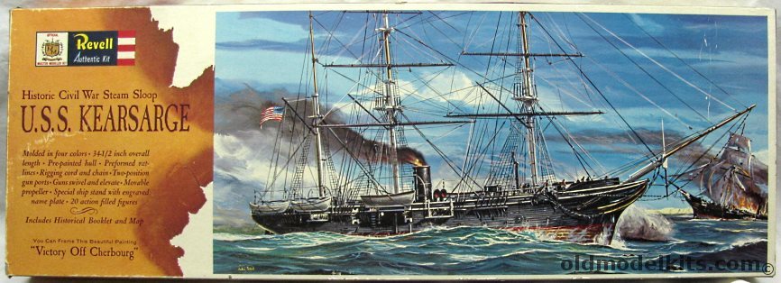 Revell 1/96 USS Kearsarge Civil War Steam Sloop, H391-995 plastic model kit